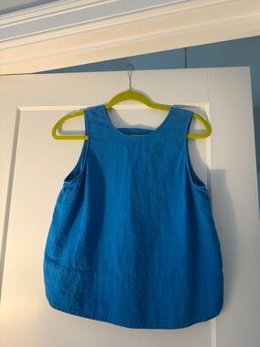 LOFT Blue Sleeveless Tank Top
